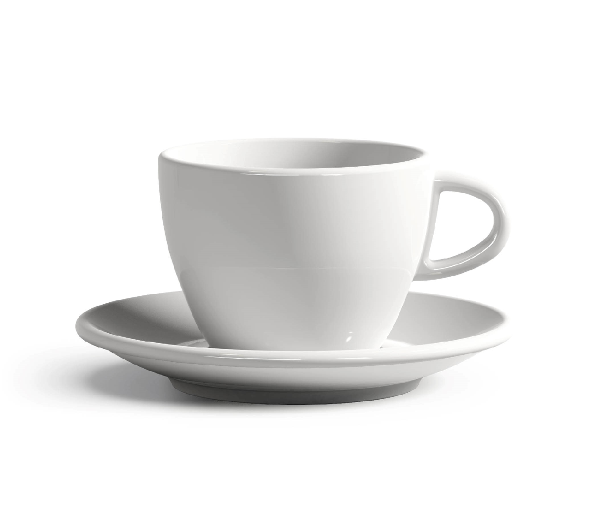 "VIOLA" Cappuccino Cups L 210ml - white